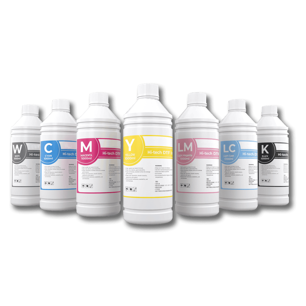 DTF Ink – Direct-to-Film Ink, 500ML /1000ML Bottle – Available in 7 colors